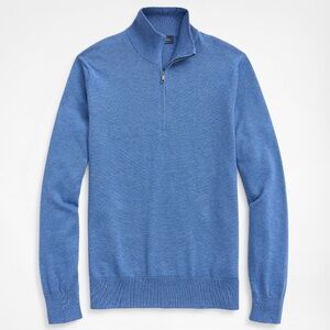 Supima® Cotton Half-Zip Sweater L